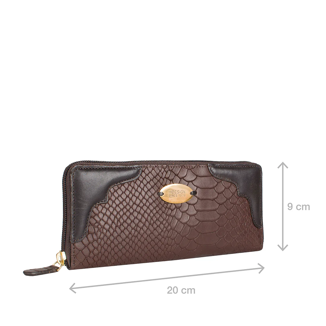 Fl Karolina W2 R Brown Leather Zip Around Wallet - Image 2