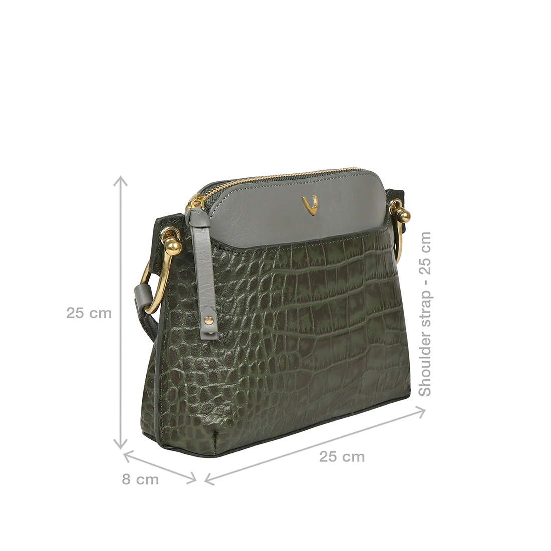 Fl Kelly 02 Green Leather Shoulder Bag - Image 3