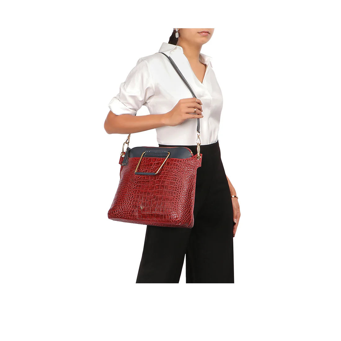 Fl Kelly 03 Red Leather Satchel - Image 5