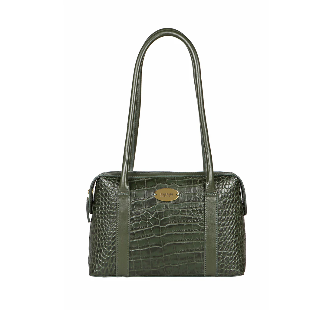 Fl Kendall Green Leather Shoulder Bag