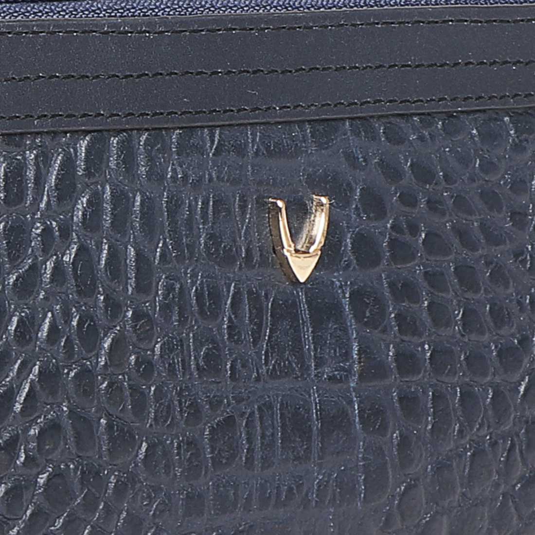Fl Natalia W2  Blue Leather Zip Around Wallet - Image 4