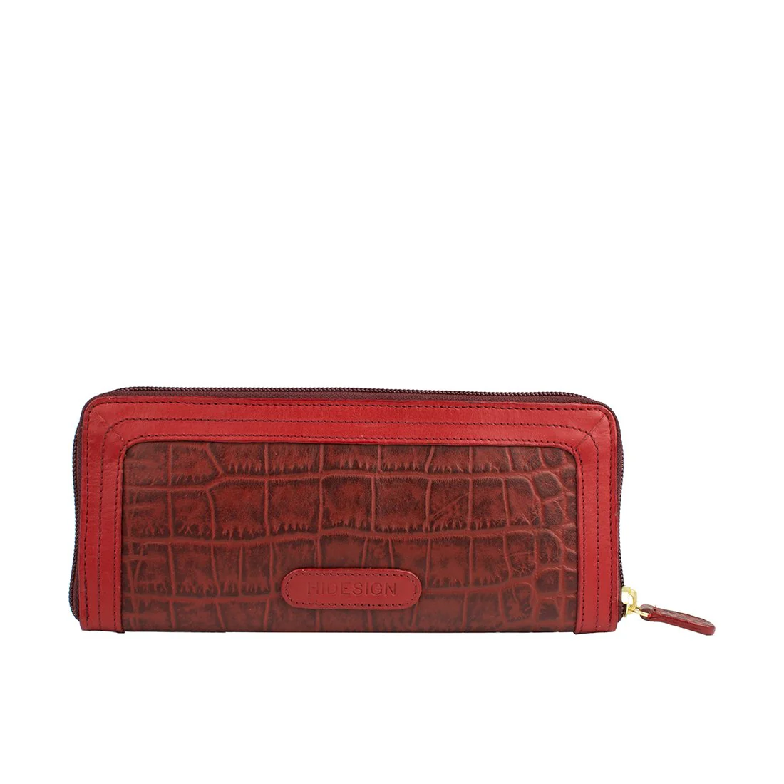 Fl Natalia W2 Red Leather Zip Around Wallet - Image 3