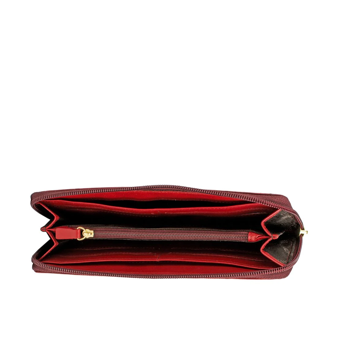 Fl Natalia W2 Red Leather Zip Around Wallet - Image 4