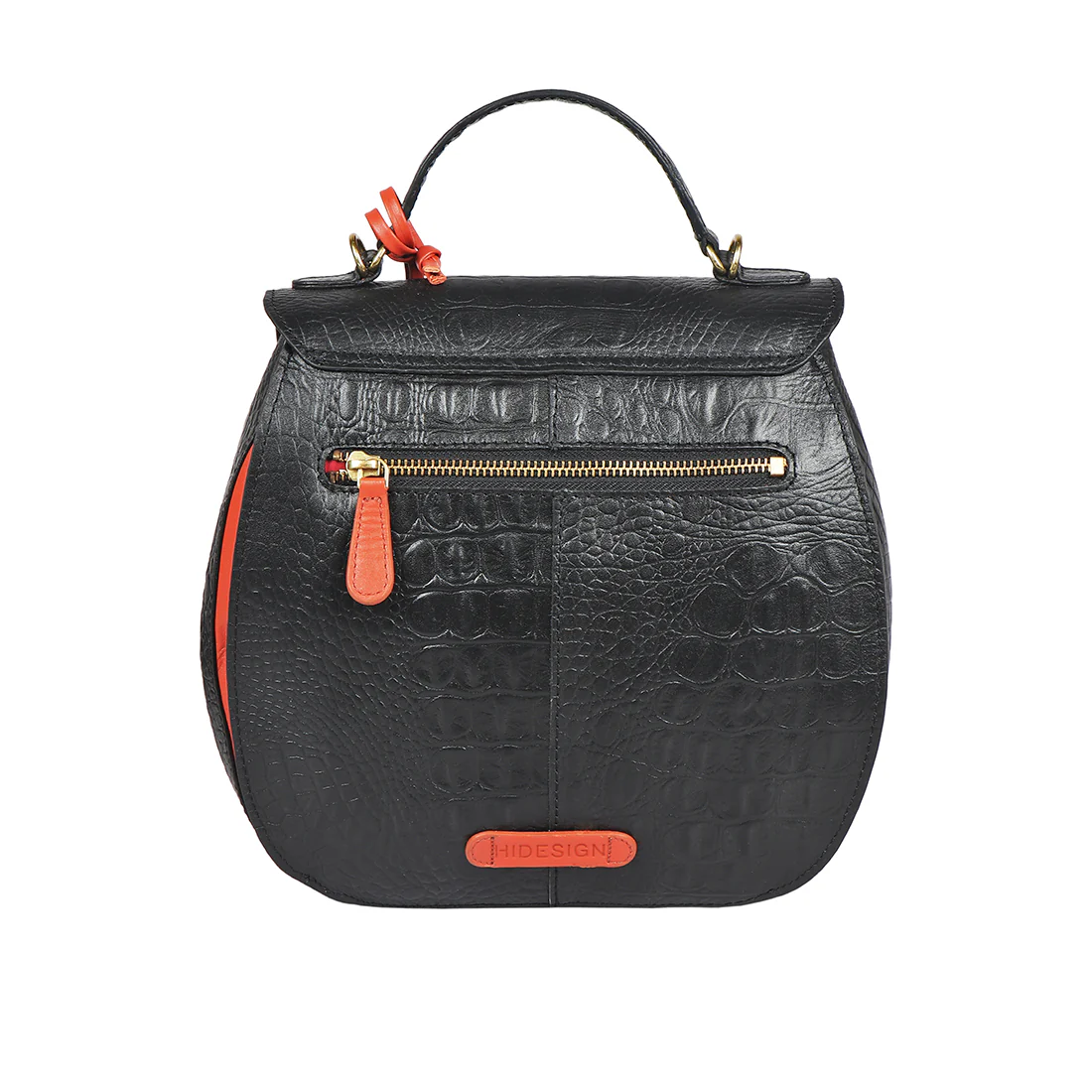 Fling 02 Black Leather Satchel - Image 3