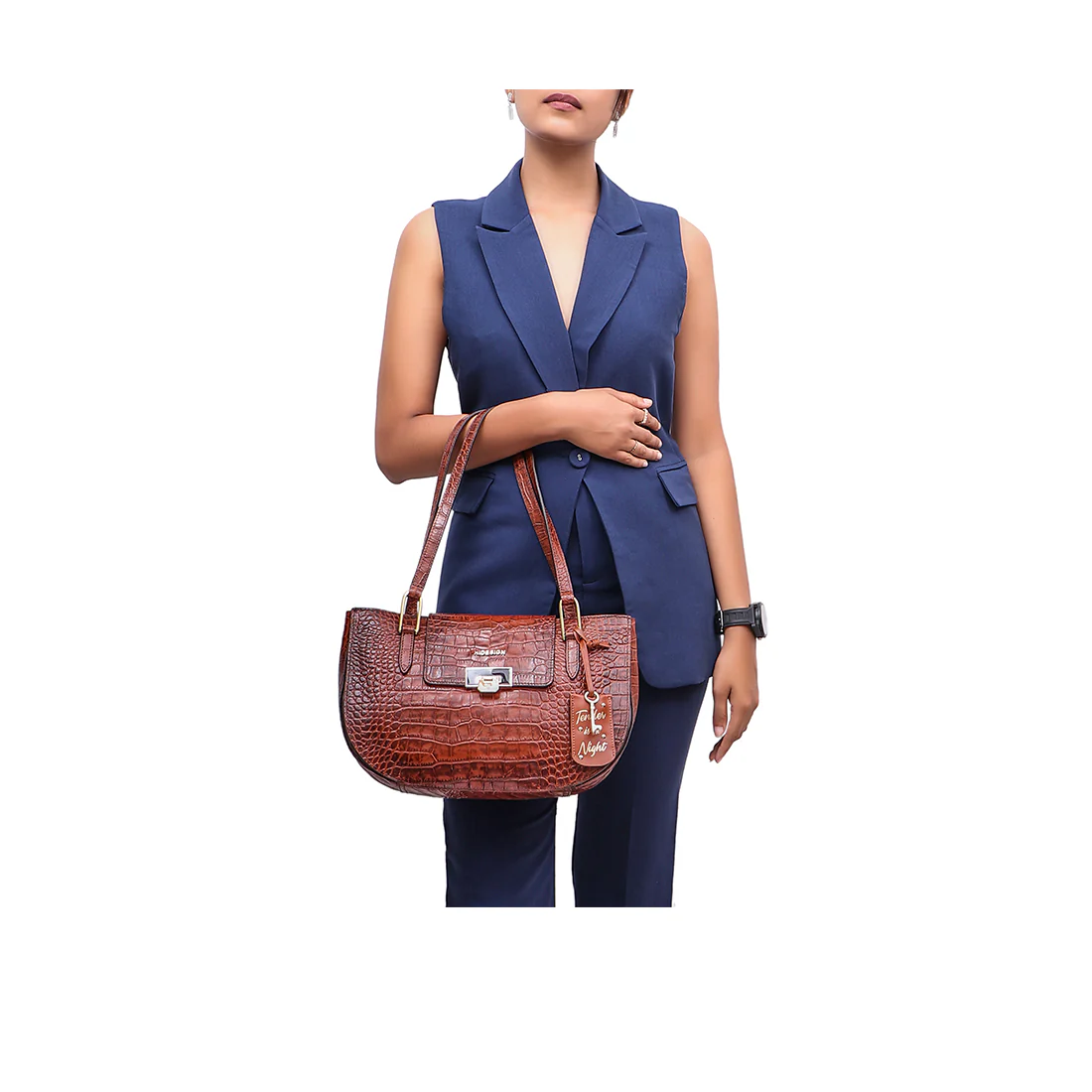 Fling 03 Tan Leather Tote Bag