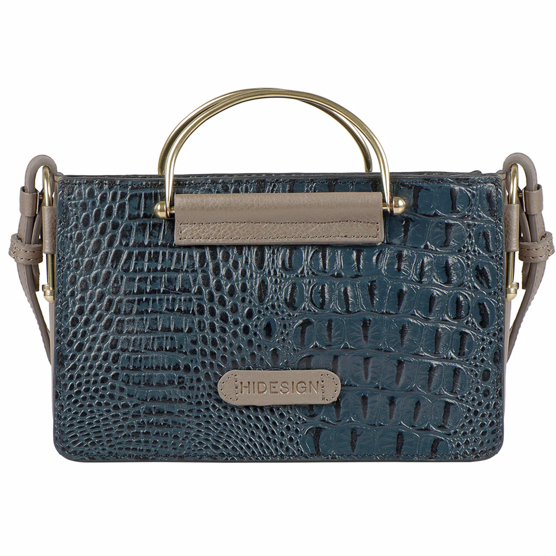 Flirt 02 Blue Leather Sling Bag - Image 3