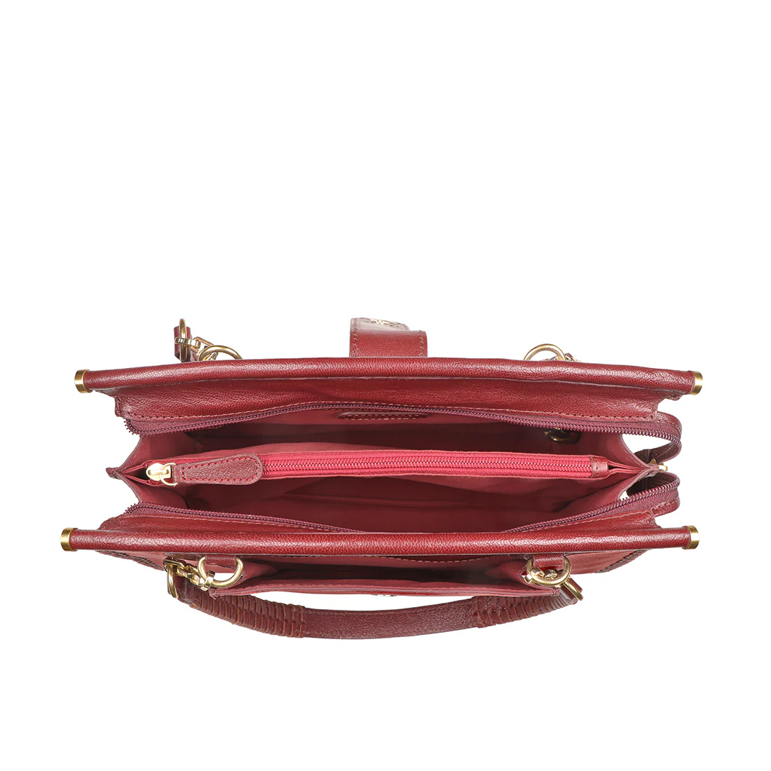 Flourish - 01 Red Leather Shoulder Bag - Image 6