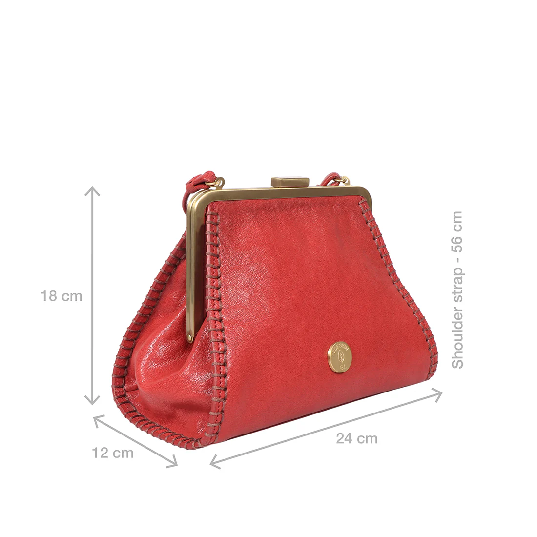 Flourish - 03 Red Leather Sling Bag - Image 3