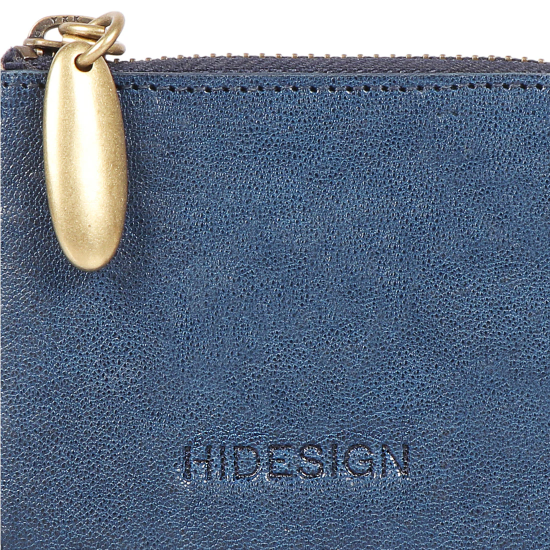 Flourish - W3 Blue Leather Card Holder - Image 6