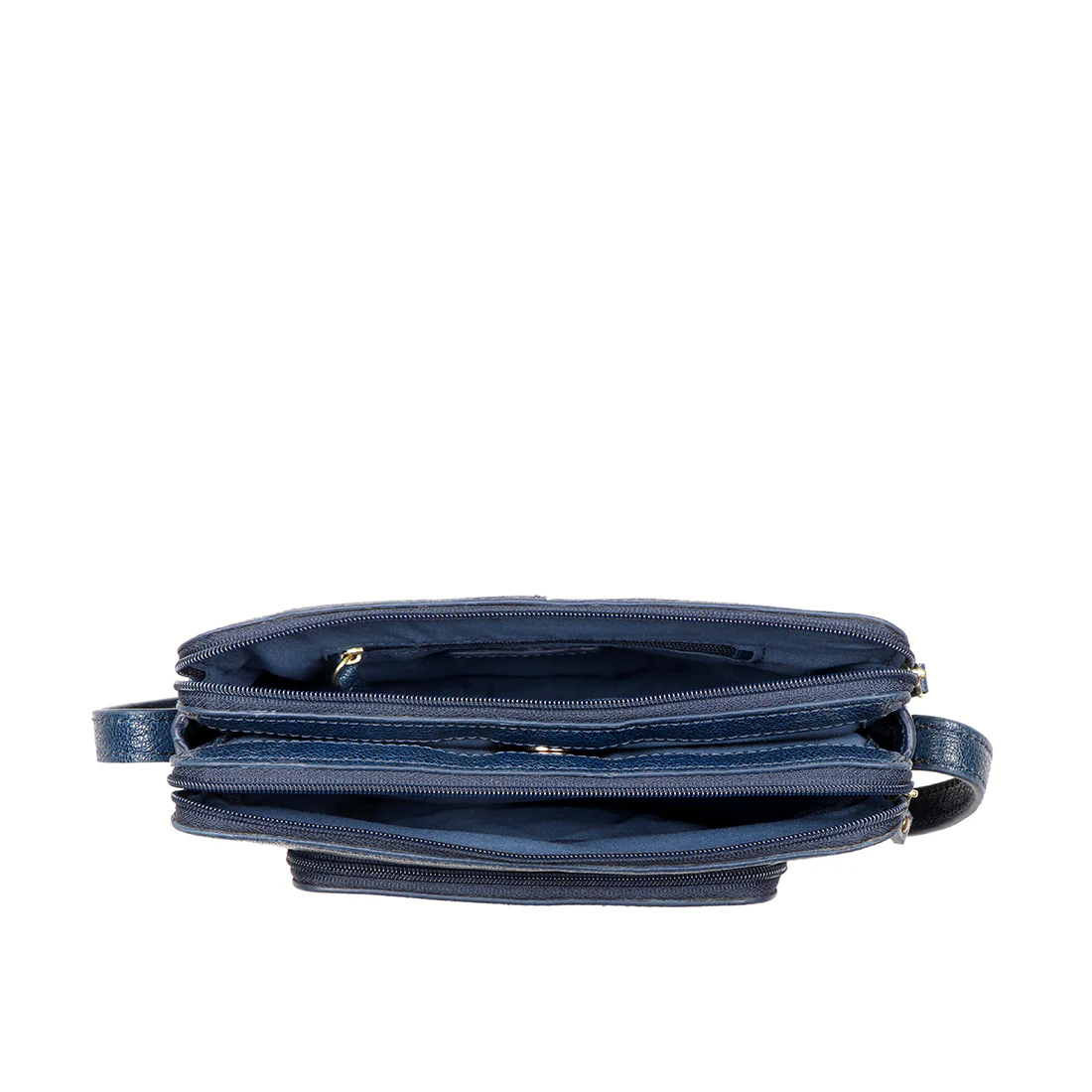 Flourish - W4 Blue Leather Sling Wallet - Image 6