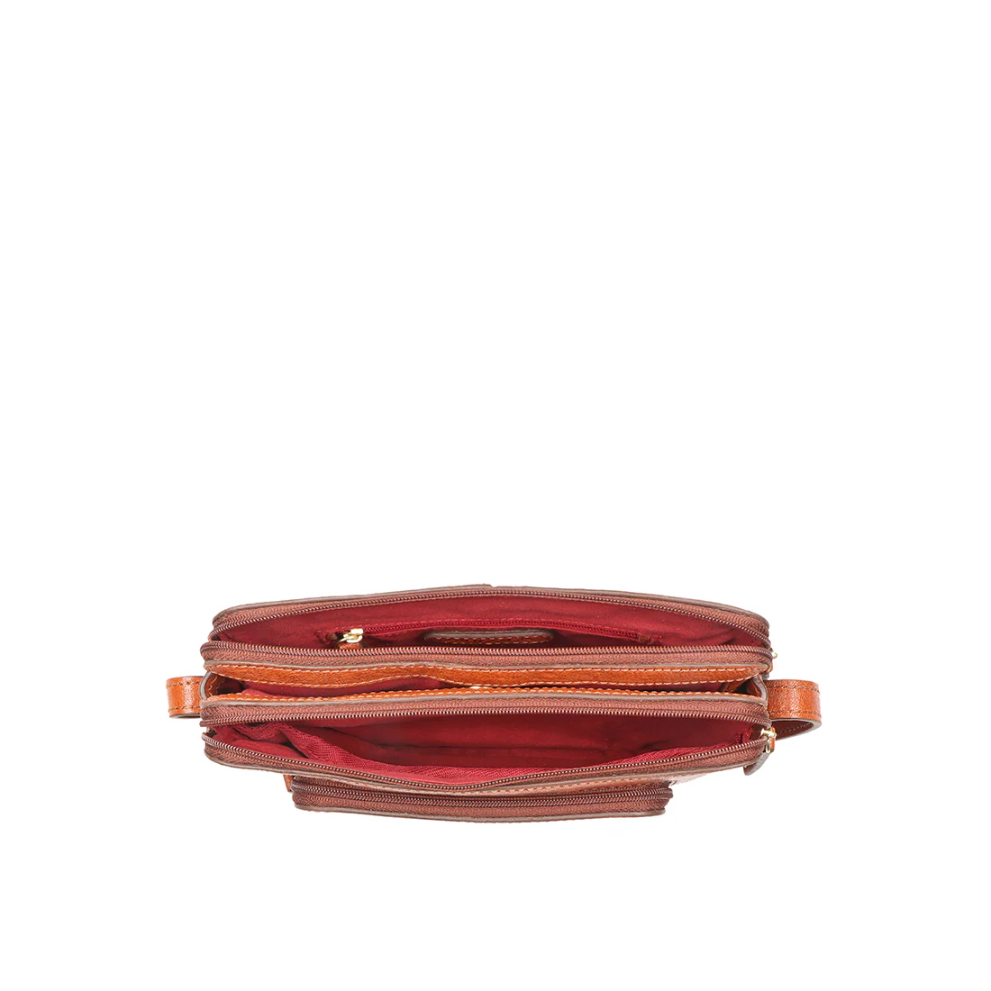 Flourish - W4 Orange Leather Sling Wallet - Image 2