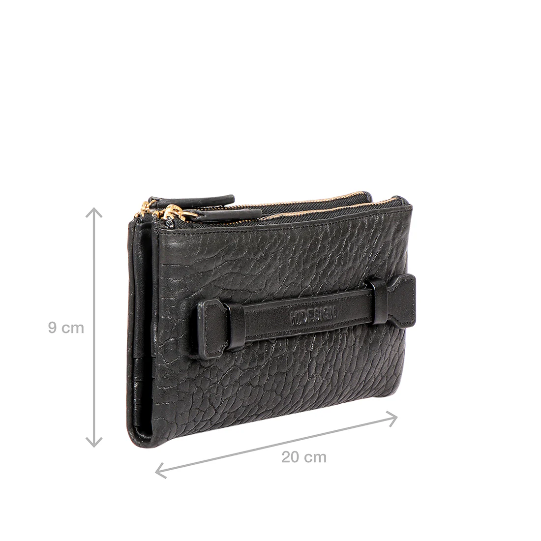 Flower - W1 Black Leather Bi-Fold Wallet - Image 4