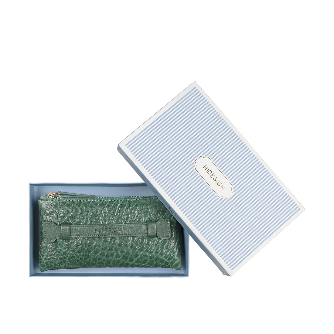 Flower - W1 Green Leather Bi-Fold Wallet - Image 9