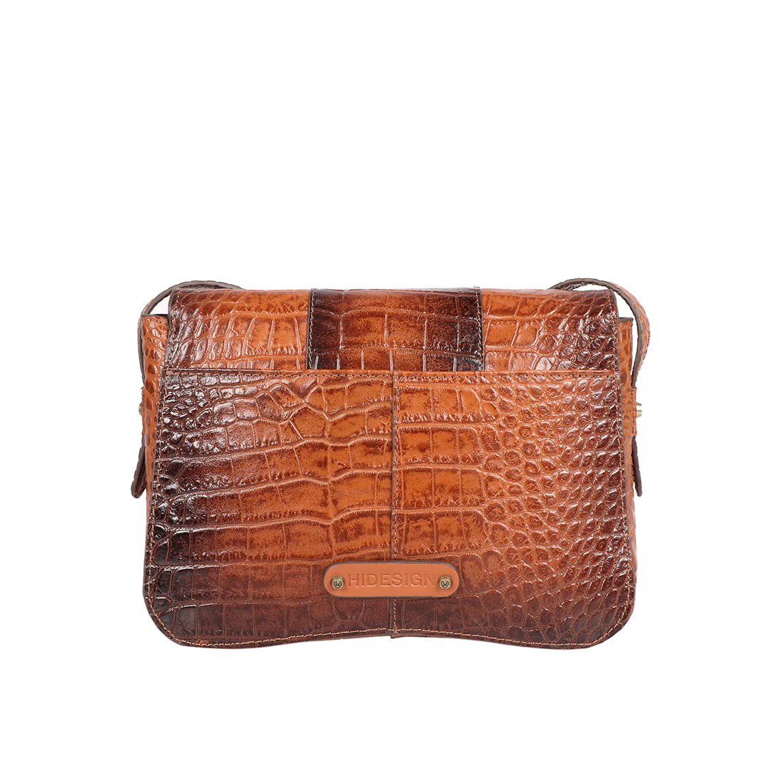 Fontana Orange Leather Sling Bag - Image 4