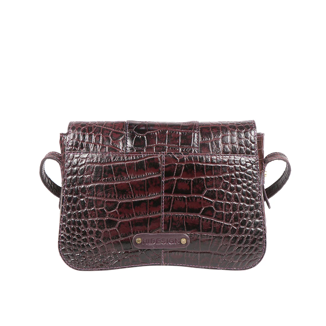 Fontana Purple Leather Sling Bag - Image 6