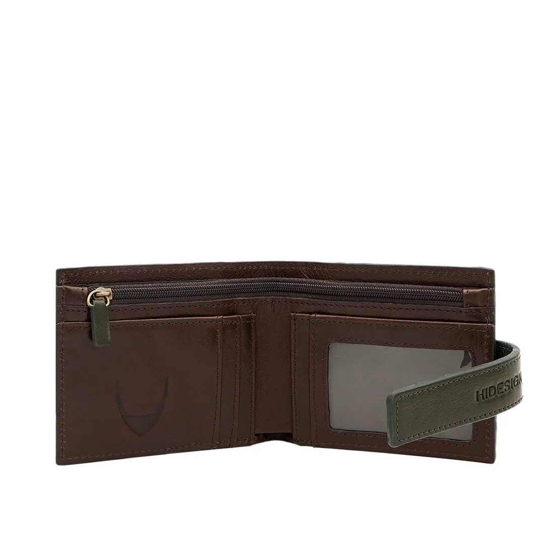 Fort Worth W1 Green Leather Bi-Fold Wallet - Image 3