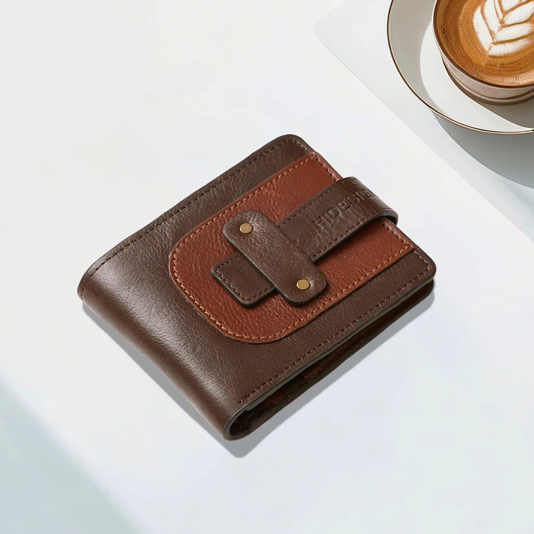 Fort Worth W2 Brown Leather Bi-Fold Wallet - Image 2
