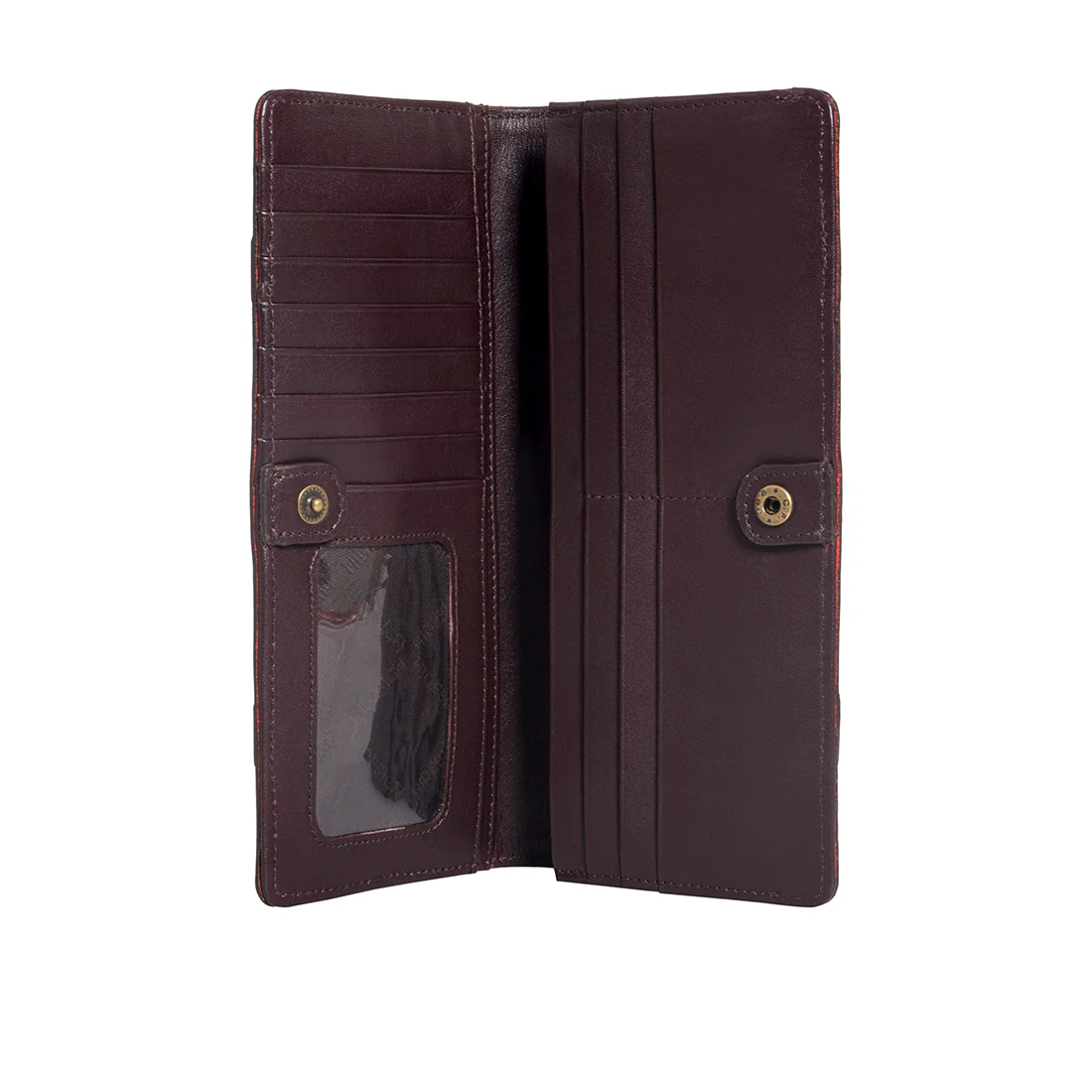 Freedom W2 Red Leather Bi-Fold Wallet - Image 3