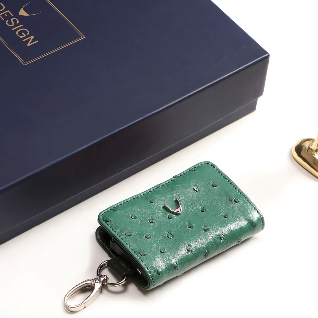 Frodo Green Leather Key Holder