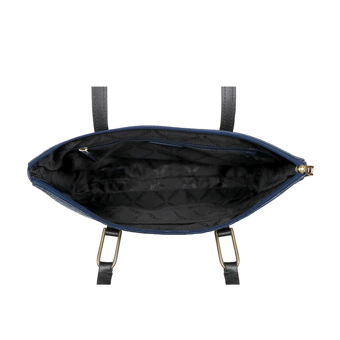Fuschia 02 Sb Blue Leather Tote Bag - Image 4