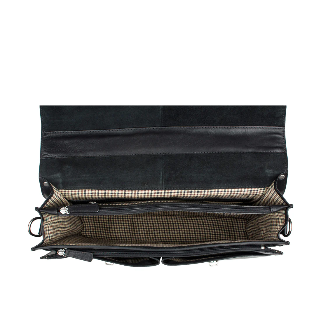 Gareth Hd 827 Black Leather Briefcase - Image 5