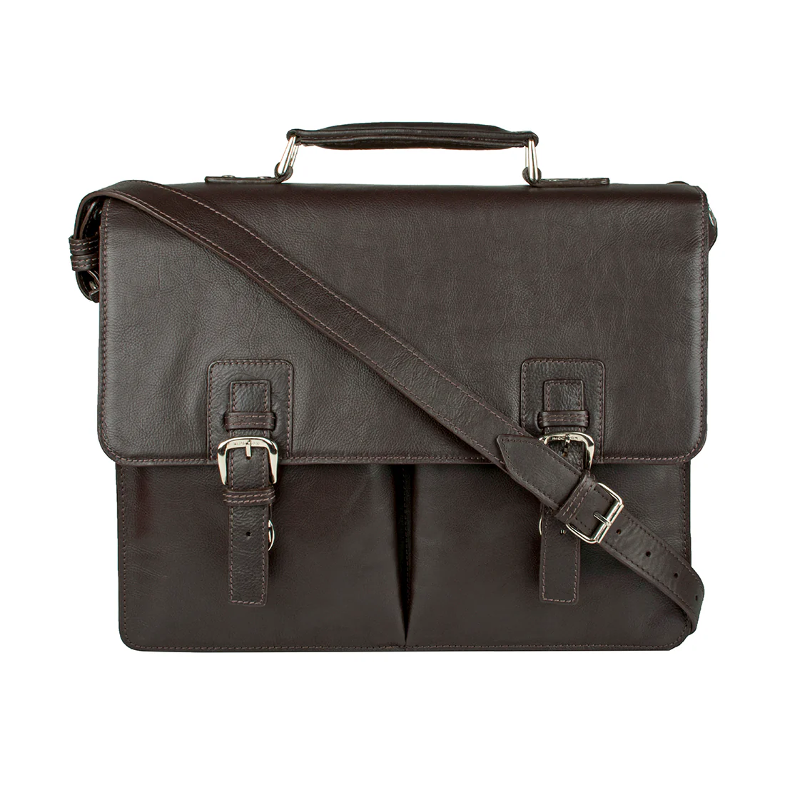 Gareth Hd 827 Brown Leather Briefcase
