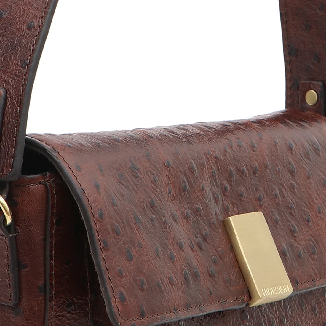 Gatwick-01 Brown Leather Shoulder Bag - Image 5