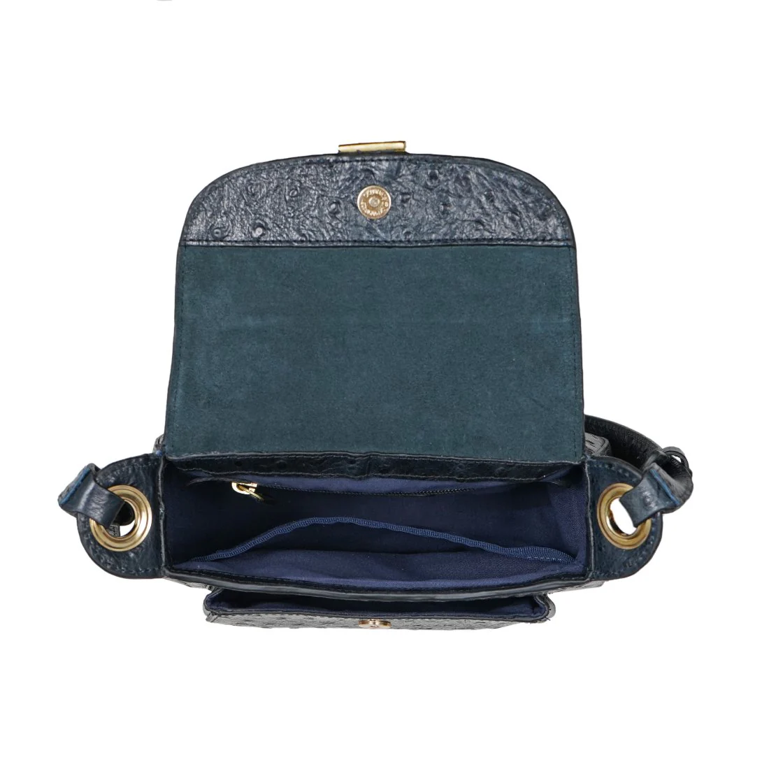 Gatwick-02 Blue Leather Crossbody - Image 7