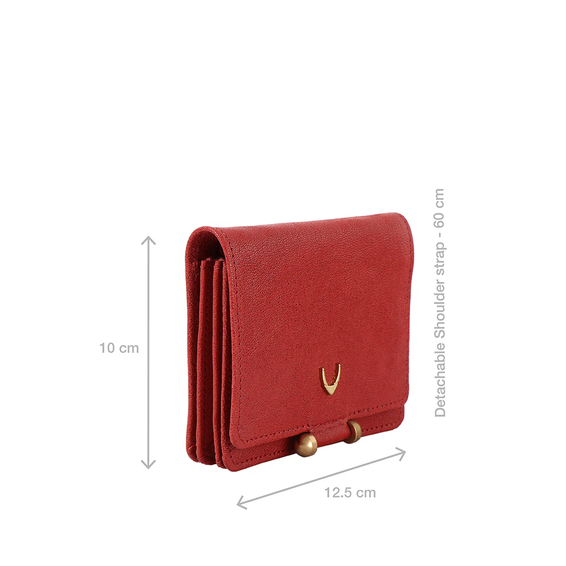 Geisha W3 Red Leather Sling Wallet - Image 3
