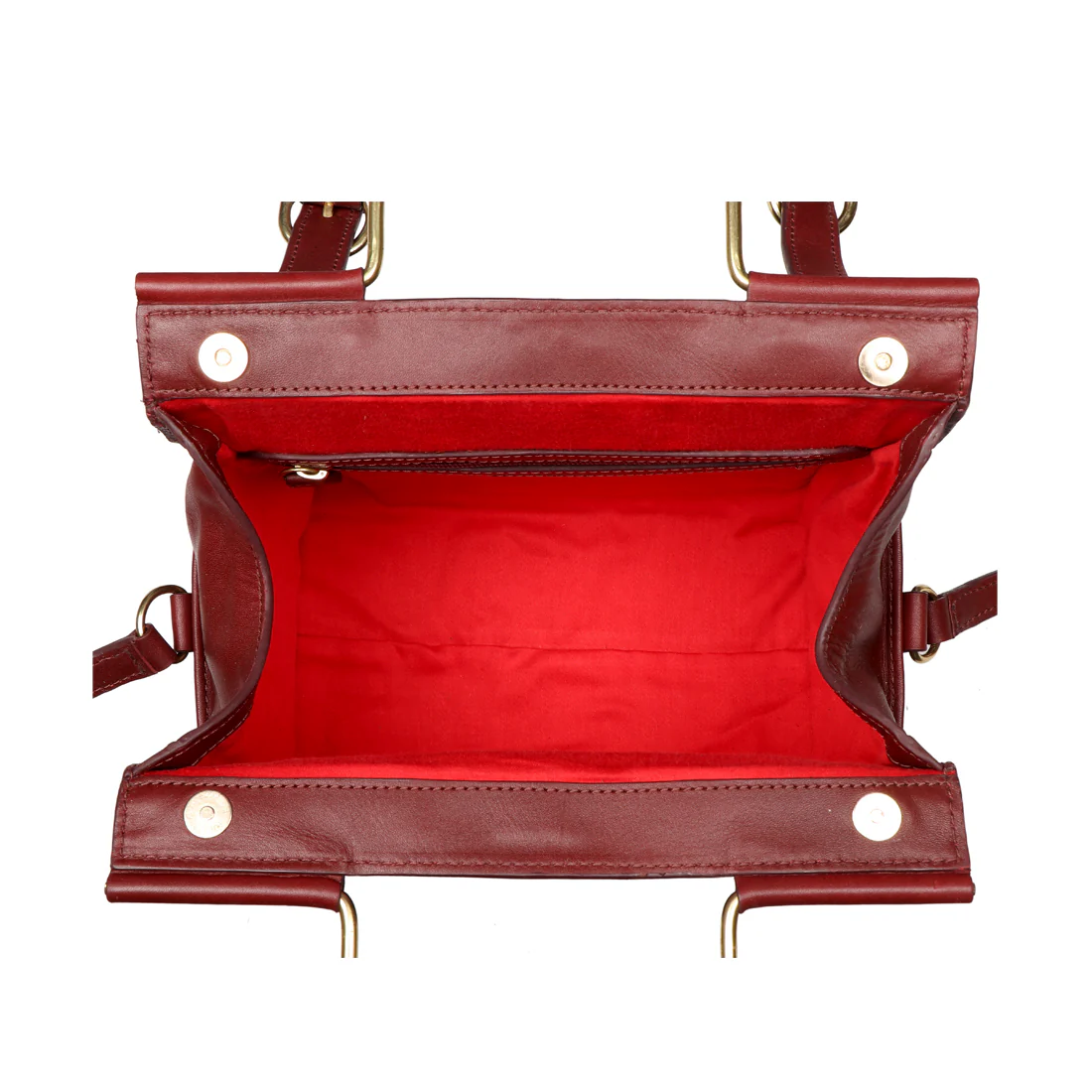 Gelda 01 Marsala Leather Satchel - Image 4