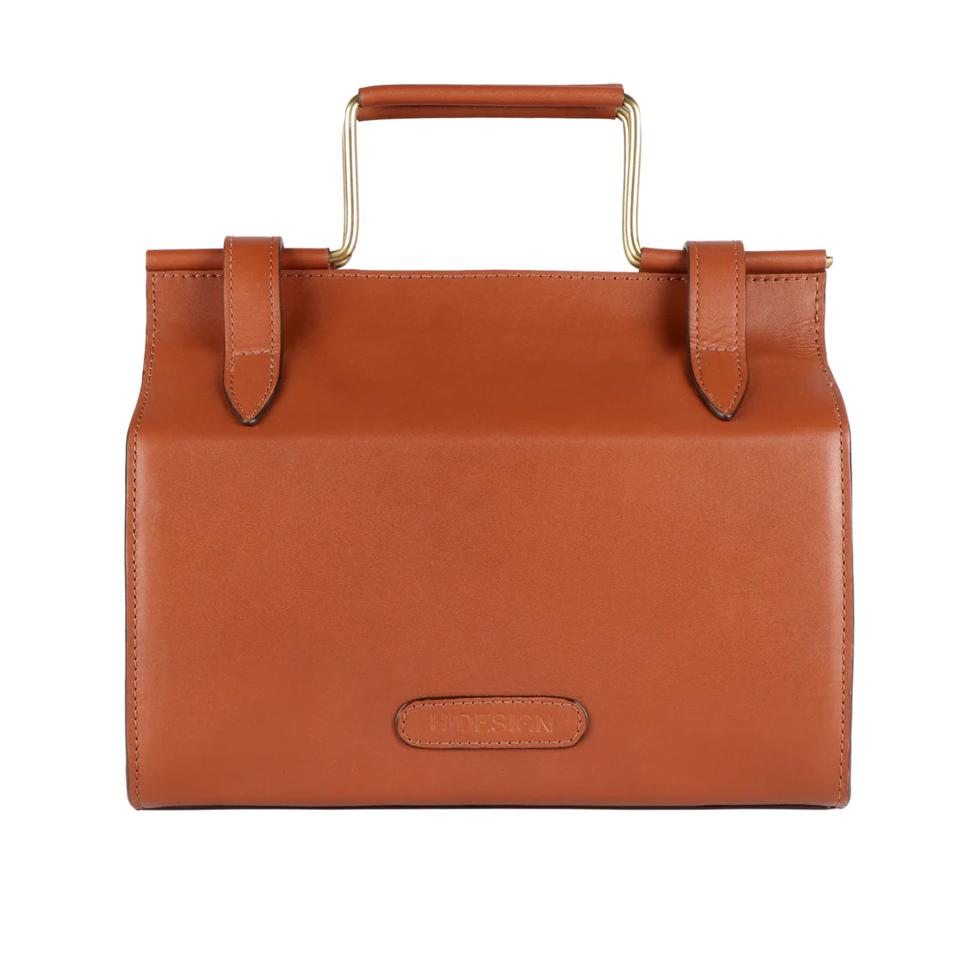 Gelda 01 Tan Leather Satchel - Image 3