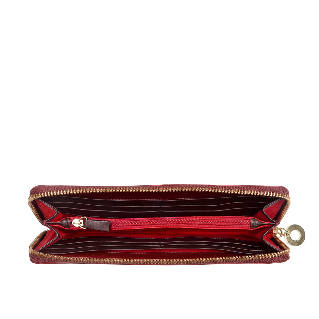 Gelda W3 Marsala Leather Zip Around Wallet - Image 5