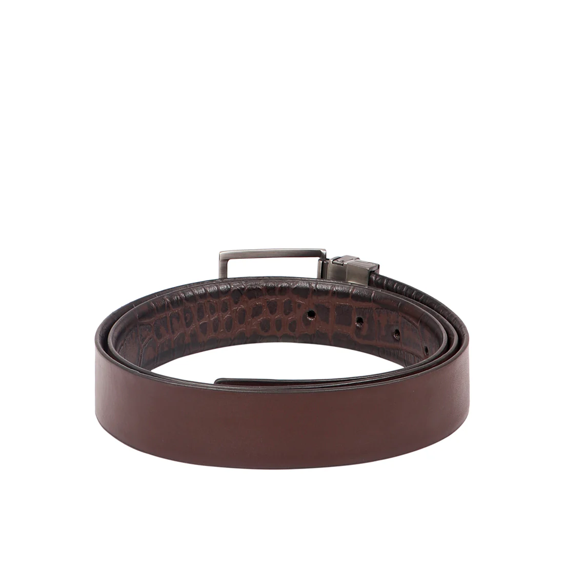 Gerard 02 Men's Brown Reversible Leather Belt - Image 4