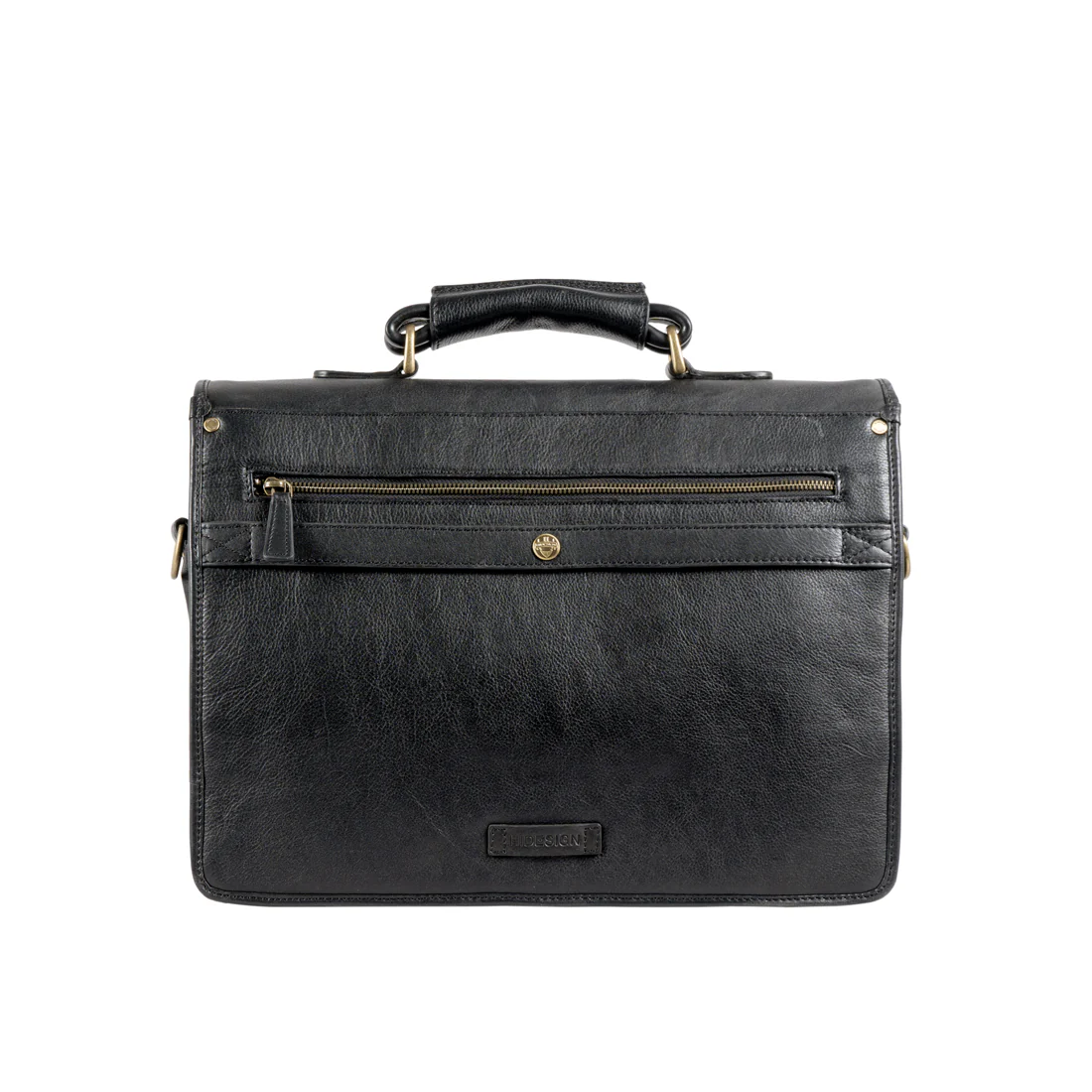 Gi First Black Leather  Briefcase - Image 5