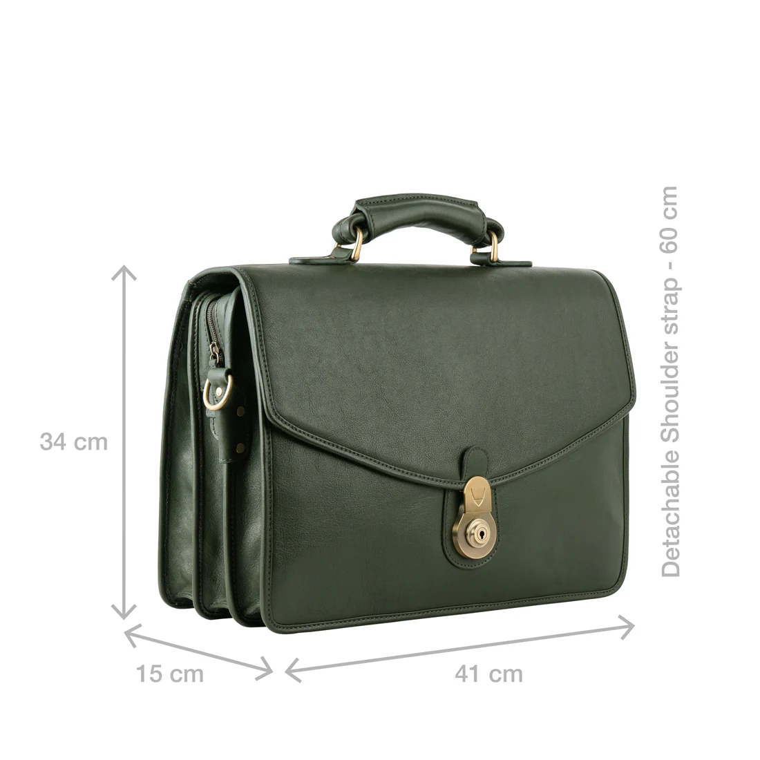Gi First Green Leather  Briefcase - Image 4