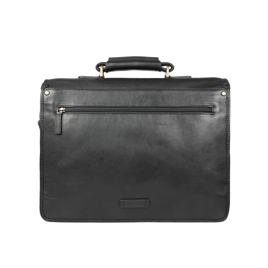 Gi First Black Leather Briefcase - Image 3