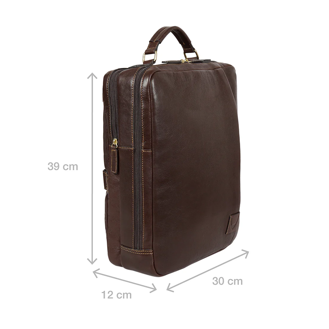 Gitano 02 Brown Leather Backpack - Image 3