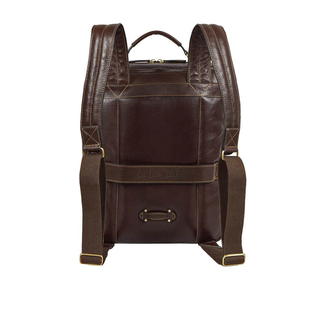 Gitano 02 Brown Leather Backpack - Image 4