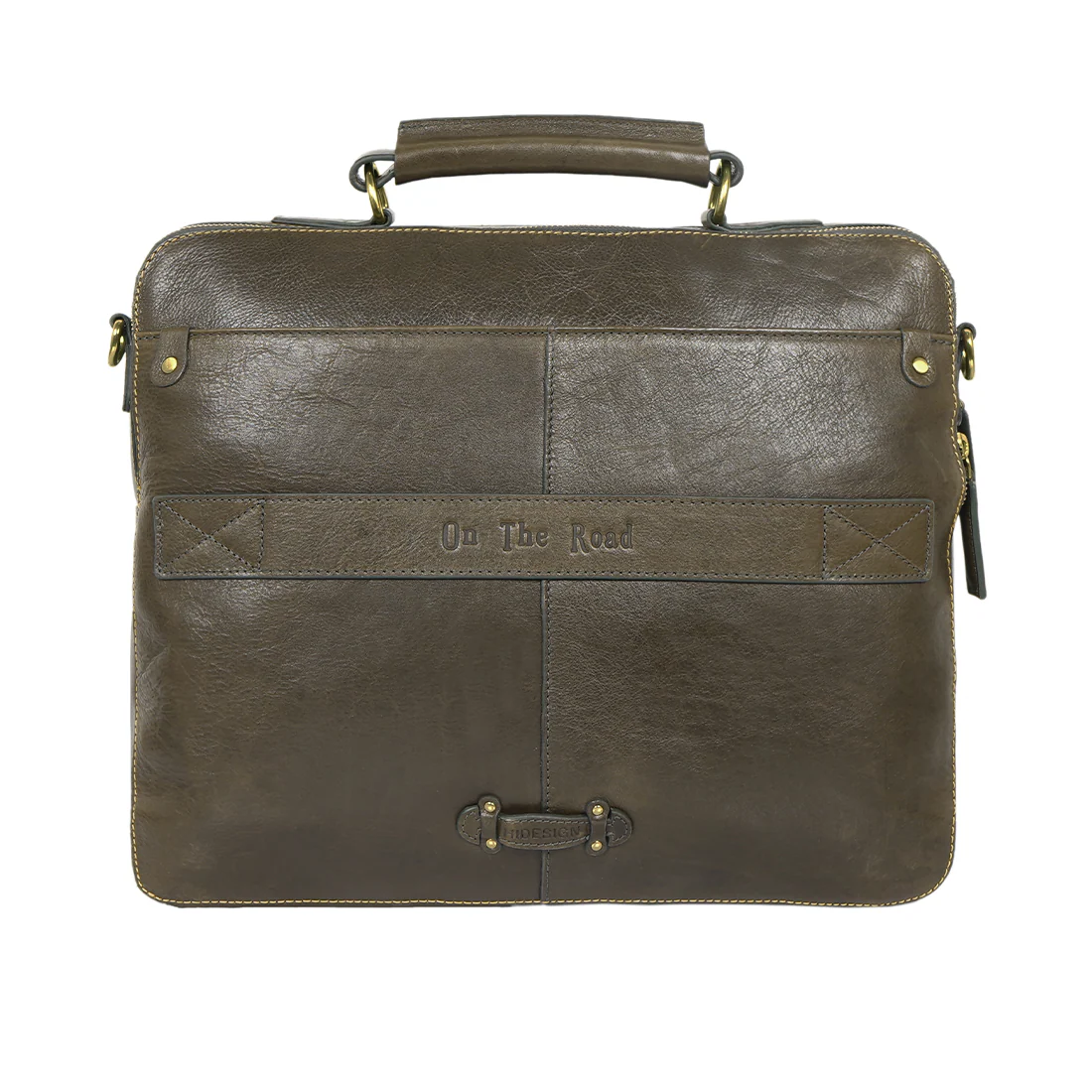 Gitano 03 Green Leather  Briefcase - Image 4