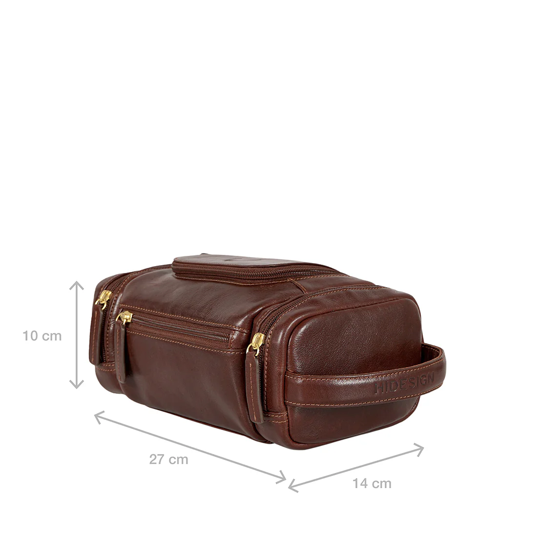 Gitano W1 Tan Leather Wash Bag - Image 3