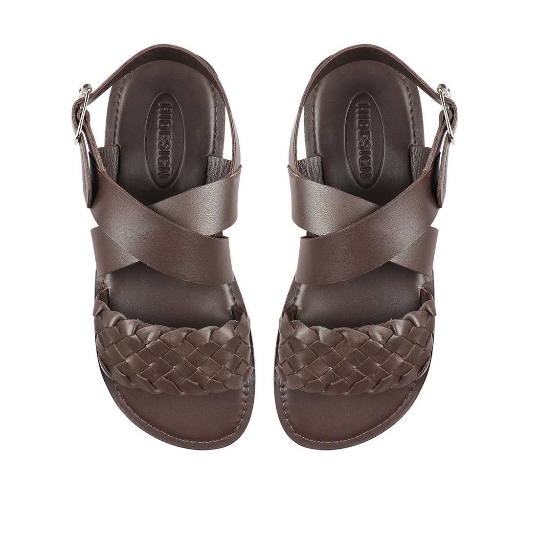 Glen Men's Brown Leather Strap Sandals - Image 7