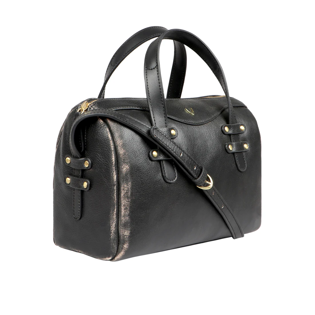 Gothic 02 Black Leather Satchel - Image 3