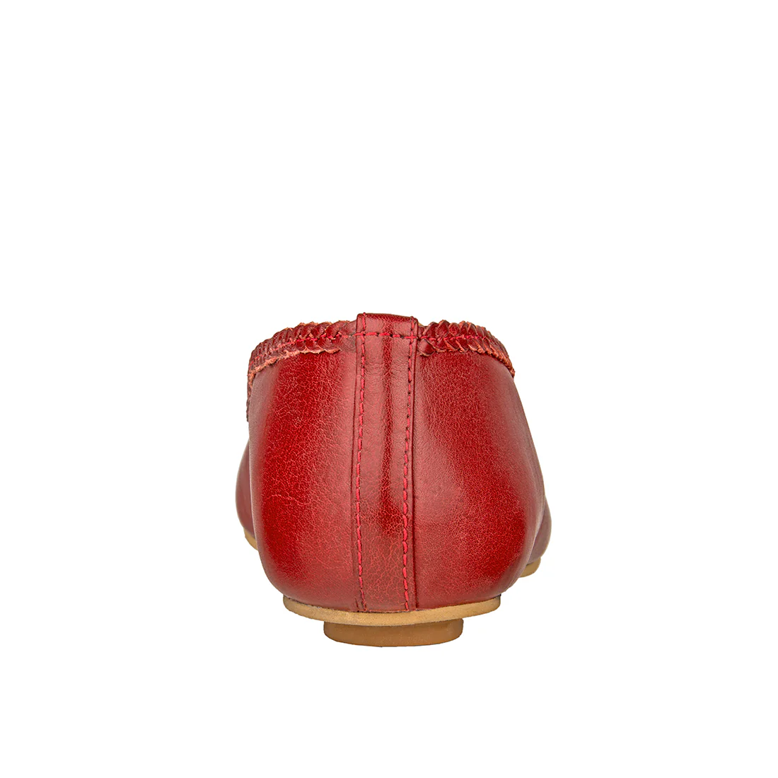 Grace Women's Red Leather Ballerina - Image 4