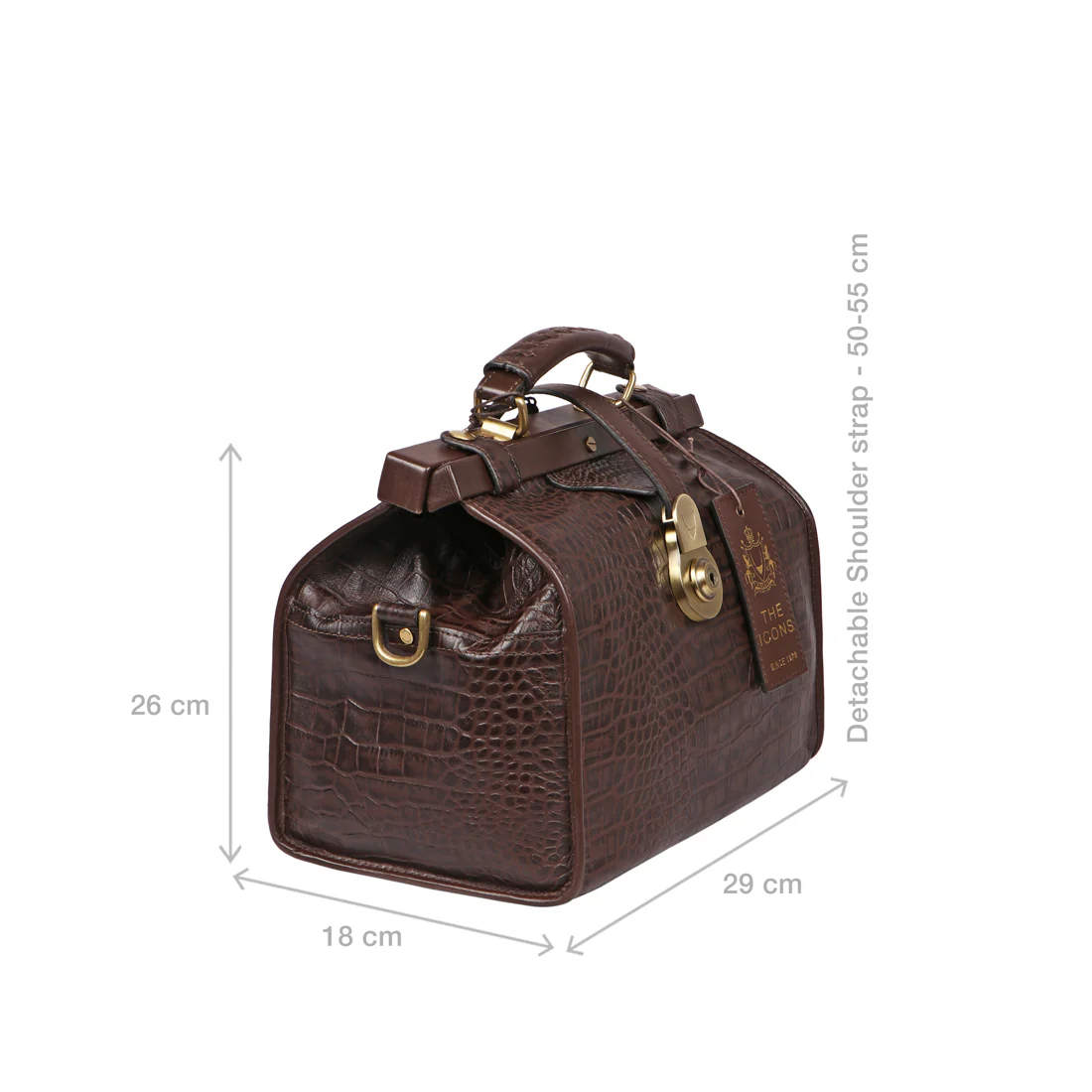 Grazia Brown Leather Satchel - Image 3