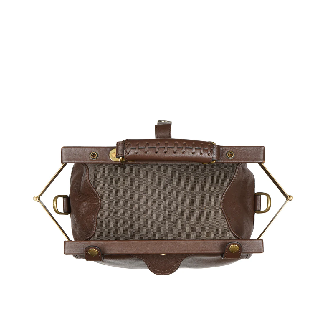 Grazia Brown Leather Satchel - Image 6