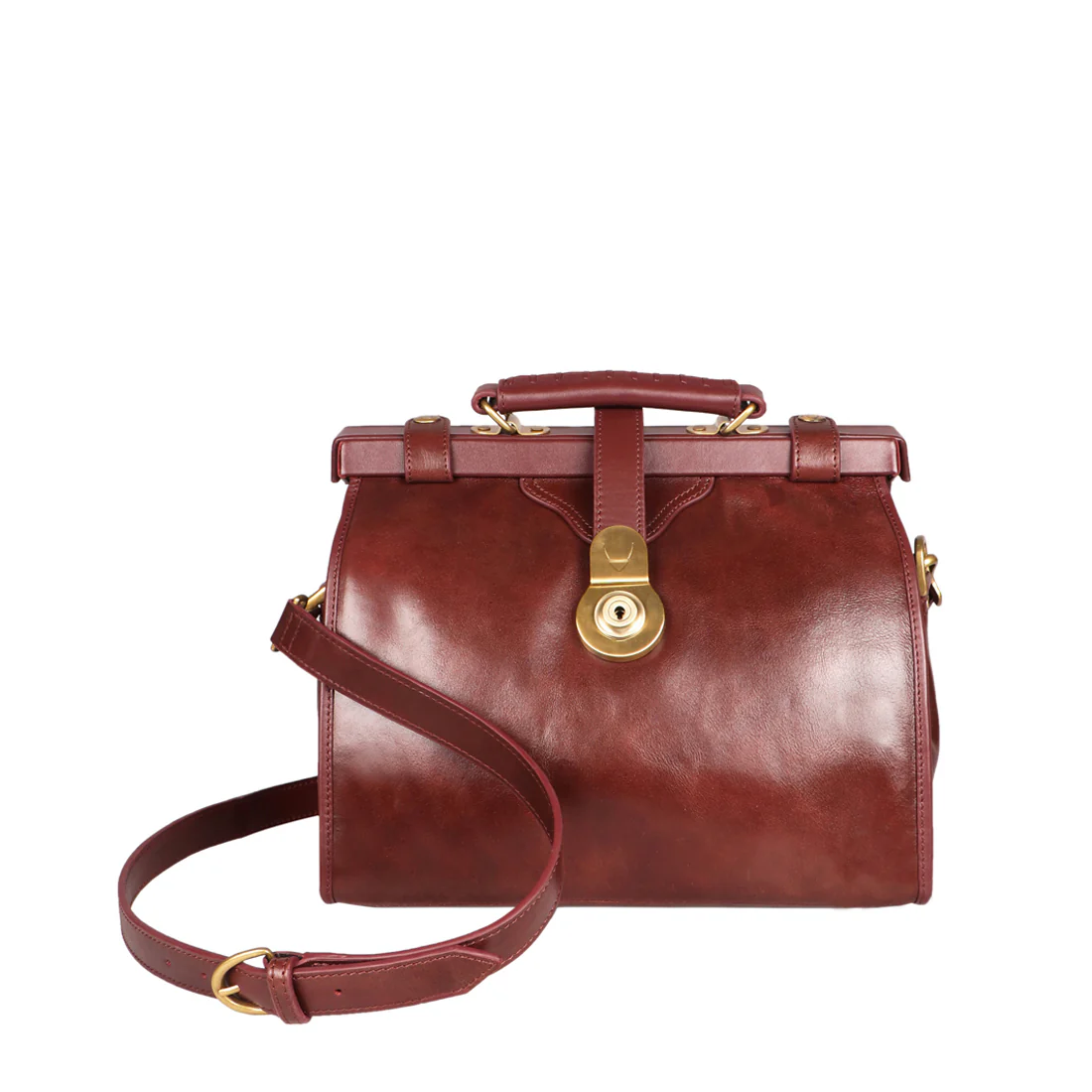 Grazia Red Leather Satchel