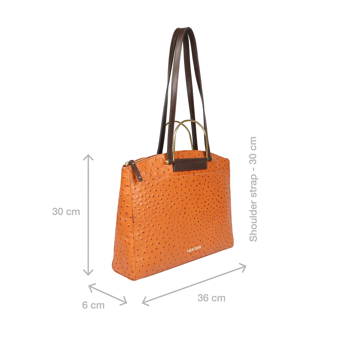 Greta 01 Tan Leather Shoulder Bag - Image 2