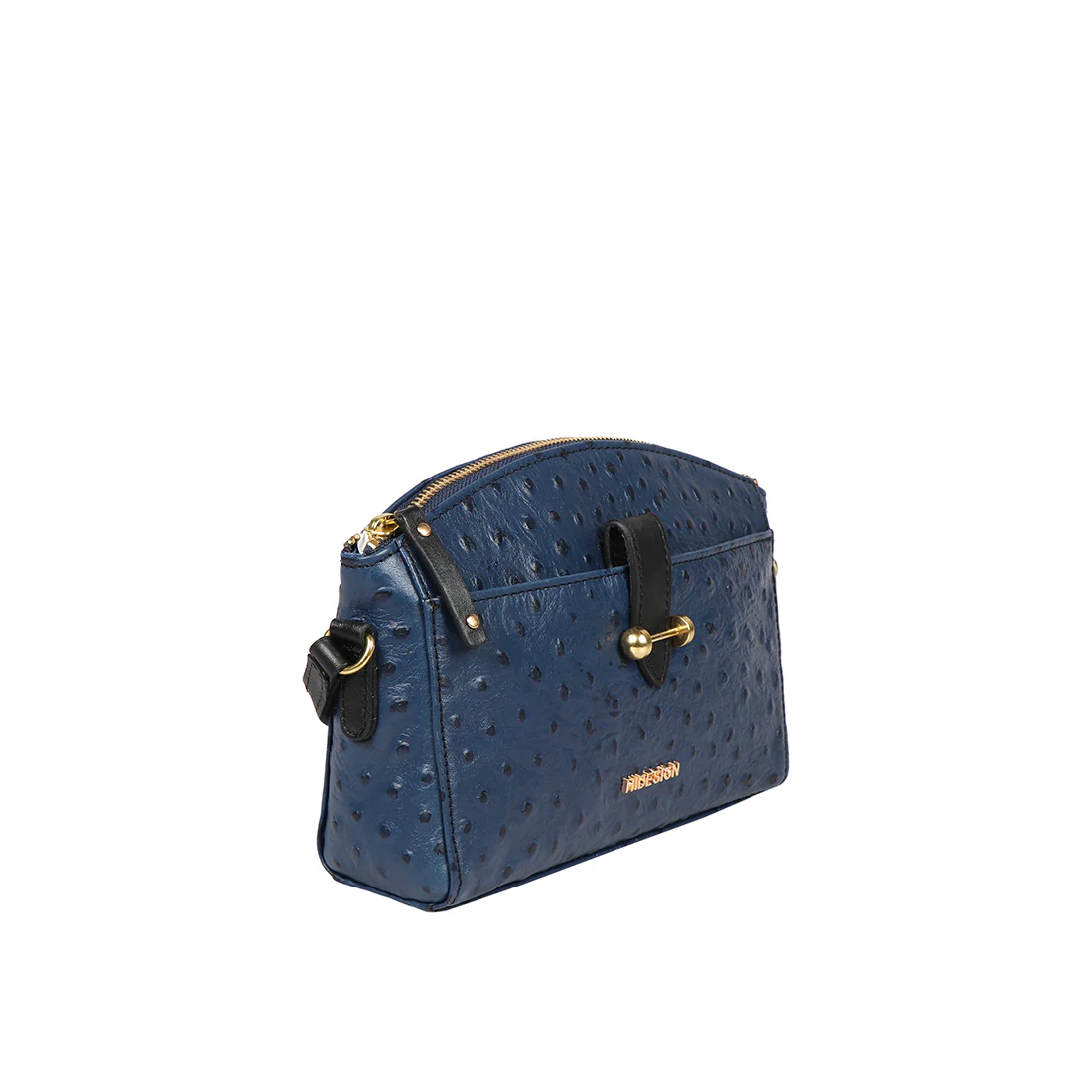 Greta 02 Blue Leather Sling Bag - Image 2