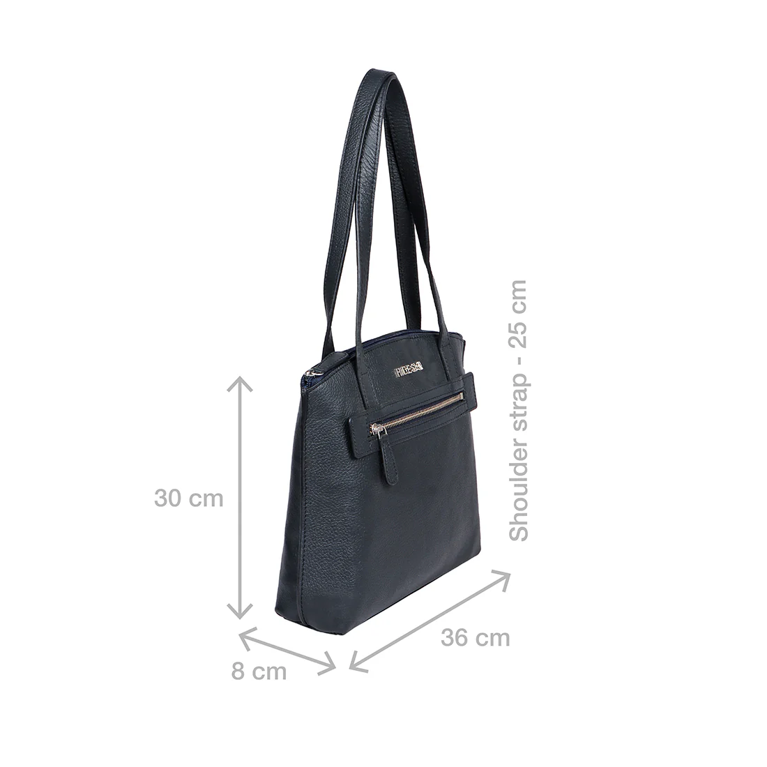 Guyana 02 Blue Leather Tote Bag - Image 3