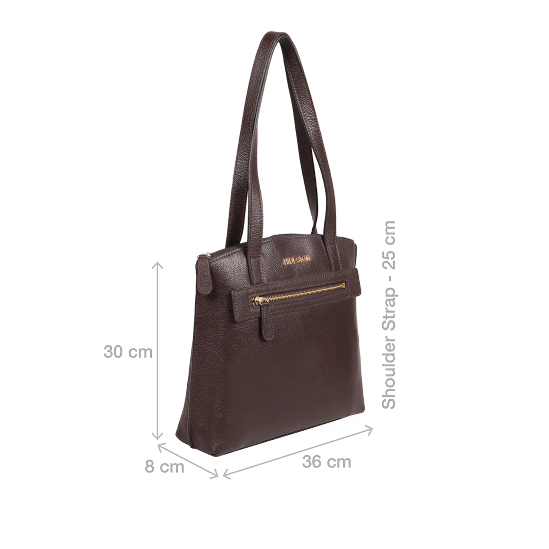 Guyana 02 Brown Leather Tote Bag - Image 3